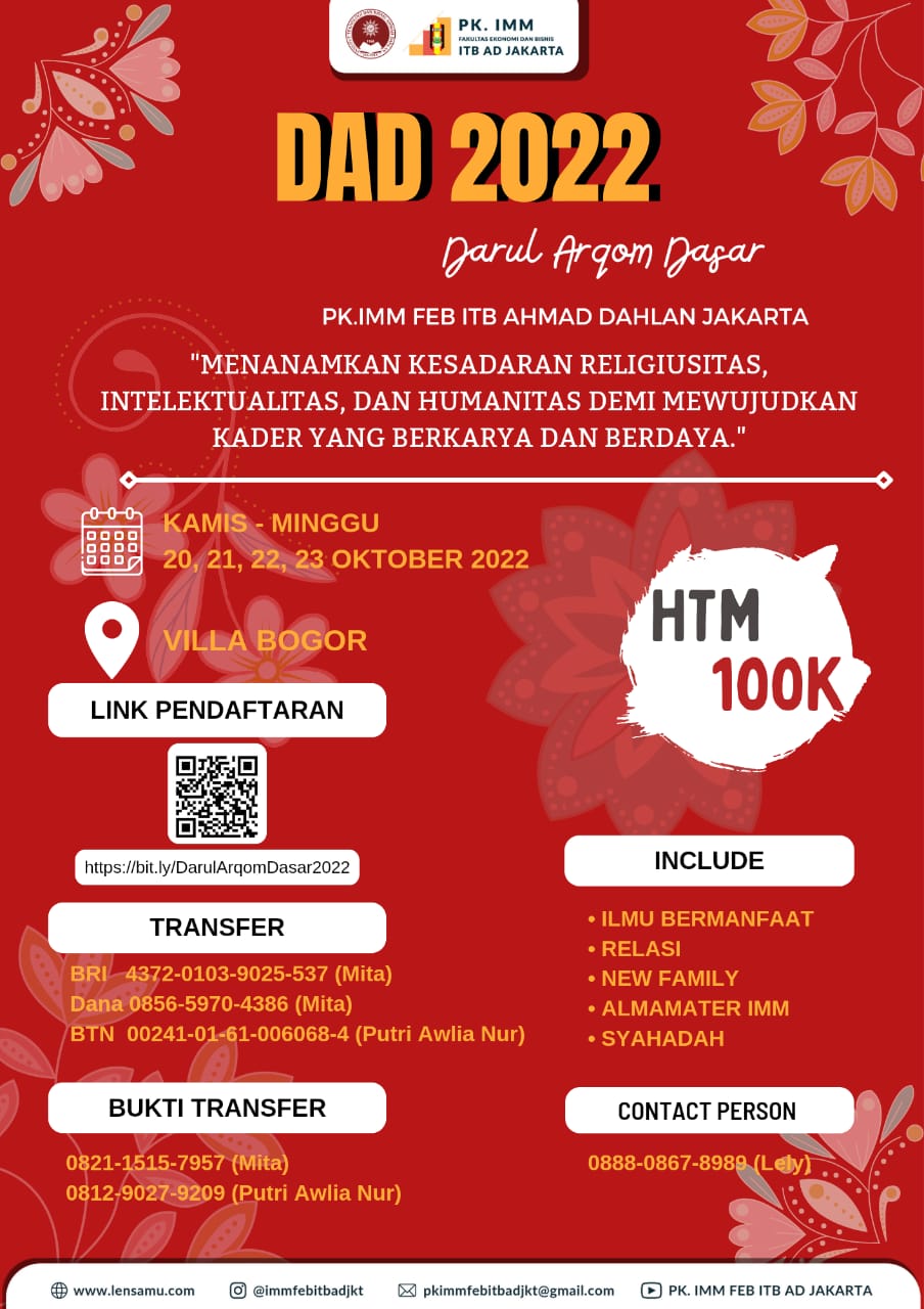 dARUL ARQAM DASAR PK IMM FEB ITBAD JAKARTA